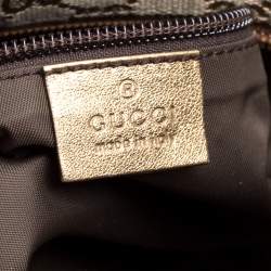 مملوكة مسبقًا حقيبة يد غوتشي ديابر جلد وكانفاس جي جي  ذهبية/ بيج