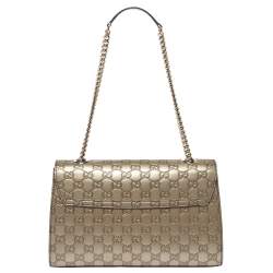 Pre Owned حقيبة كتف غوتشي إيملي بسلسلة جلد جي جي بيج متوسطة