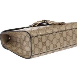 Pre Owned حقيبة كتف غوتشي إيملي بسلسلة جلد جي جي بيج متوسطة