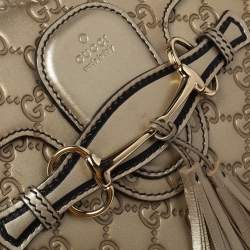 Pre Owned حقيبة كتف غوتشي إيملي بسلسلة جلد جي جي بيج متوسطة