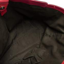 مملوكة مسبقًا Gucci Red Leather Large Interlocking GG Shopper Tote