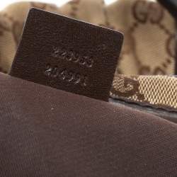 مملوكة مسبقًا Gucci Beige/Brown GG Canvas and Leather G Interlocking Bowler Bag