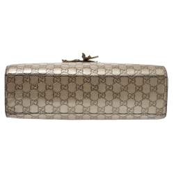 Pre Owned حقيبة كتف غوتشي "ايميلي" سلسلة كبيرة جلد غوتشيسيما بيج ميتاليك