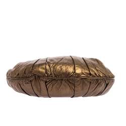 مملوكة مسبقًا حقيبة غوتشي صغيرة هيستريا جلد غوتشيسيما اخضر زيتوني ميتاليك