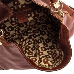 Pre Owned Gucci Brown Leather Medium Babouska Indy Hobo