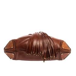 Pre Owned Gucci Brown Leather Medium Babouska Indy Hobo