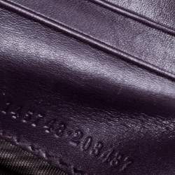 مملوكة مسبقًا Gucci Dark Purple Leather Compact Wallet
