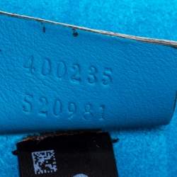 Pre Owned حقيبة كتف غوتشي ديونسوس مزخرفة ثعبان /ورد سويدي وكانفاس سوبريم  جي جي بيج/ أزرق متوسطة