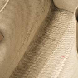 مملوكة مسبقًا Gucci Beige GG Canvas and Leather Medium Emily Chain Shoulder Bag