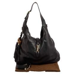 Pre Owned حقيبة هوبو غوتشي "نيو جاكي" كبيرة جلد هولوغرافيك