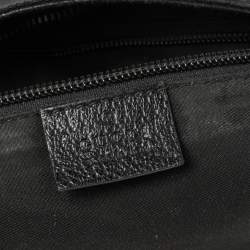 Pre Owned Gucci Black GG Canvas Web Messenger Bag