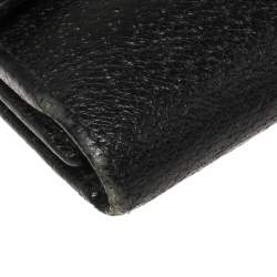 Gucci Black Leather Continental Wallet