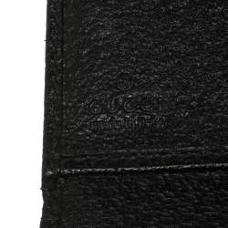 Gucci Black Leather Continental Wallet