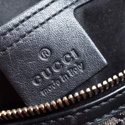 Pre Owned Gucci Black GG Crystal Canvas Medium Joy Boston Bag