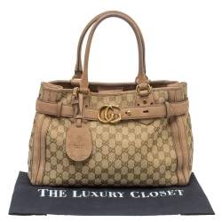 مملوكة مسبقًا حقيبة يد غوتشي "رانينغ" متوسطة نوبوك و كانفاس جي جي بني و بيج 