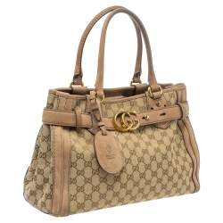 مملوكة مسبقًا حقيبة يد غوتشي "رانينغ" متوسطة نوبوك و كانفاس جي جي بني و بيج 