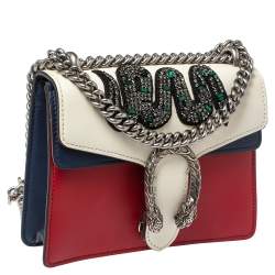 Gucci Multicolor Leather Mini Crystal Snake Embroidered Dionysus Shoulder Bag    