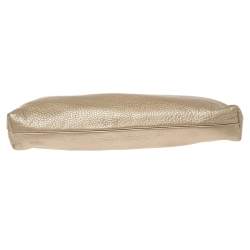 مملوكة مسبقًا حقيبة كلتش غوتشي "سينا" صغيرة دلاية شراشيب جلد ذهبي ميتاليك