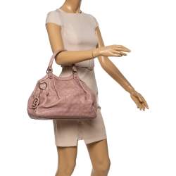 مملوكة مسبقًا Gucci Old Rose Guccissima Leather Medium Sukey Tote