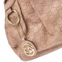 مملوكة مسبقًا Gucci Old Rose Guccissima Leather Medium Sukey Tote