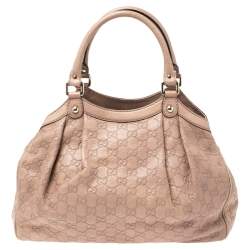 مملوكة مسبقًا Gucci Old Rose Guccissima Leather Medium Sukey Tote