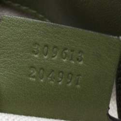 مملوكة مسبقًا Gucci Green/Beige GG Supreme Canvas and Leather Medium Nice Tote