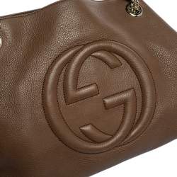 مملوكة مسبقًا Gucci Brown Leather Medium Soho Shoulder Bag