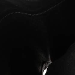 Pre Owned Gucci Black Guccissima Leather French Flap Wallet