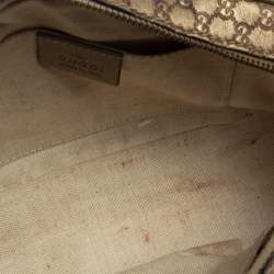 مملوكة مسبقًا Gucci Metallic Beige Micro Guccissima Leather Camera Crossbody Bag