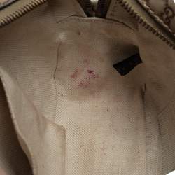 مملوكة مسبقًا Gucci Metallic Beige Micro Guccissima Leather Camera Crossbody Bag