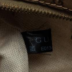 مملوكة مسبقًا Gucci Metallic Beige Micro Guccissima Leather Camera Crossbody Bag