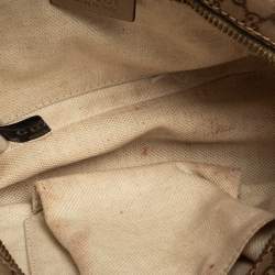 مملوكة مسبقًا Gucci Metallic Beige Micro Guccissima Leather Camera Crossbody Bag