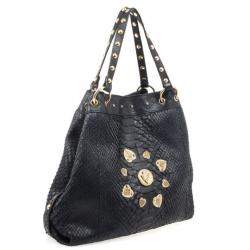Pre Owned Gucci Limited Edition Large Jockey Python Hobo Bag