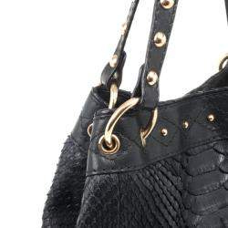 Pre Owned Gucci Limited Edition Large Jockey Python Hobo Bag