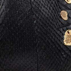 Pre Owned Gucci Limited Edition Large Jockey Python Hobo Bag