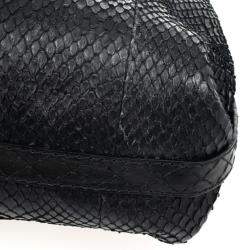 Pre Owned Gucci Limited Edition Large Jockey Python Hobo Bag