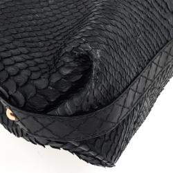 Pre Owned Gucci Limited Edition Large Jockey Python Hobo Bag