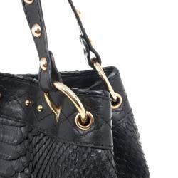 Pre Owned Gucci Limited Edition Large Jockey Python Hobo Bag