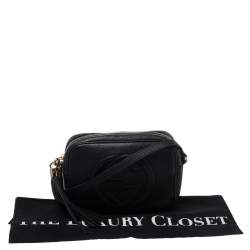 Pre Owned Gucci Black Leather Small Soho Disco Crossbody Bag