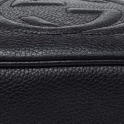 Pre Owned Gucci Black Leather Small Soho Disco Crossbody Bag