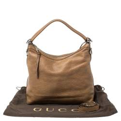 مملوكة مسبقًا Gucci Brown Leather Miss GG Hobo