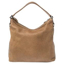 مملوكة مسبقًا Gucci Brown Leather Miss GG Hobo