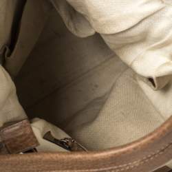 مملوكة مسبقًا Gucci Brown Leather Miss GG Hobo