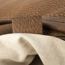 مملوكة مسبقًا Gucci Brown Leather Miss GG Hobo
