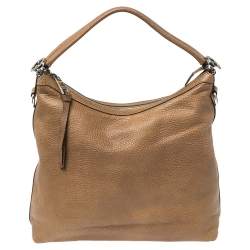 مملوكة مسبقًا Gucci Brown Leather Miss GG Hobo