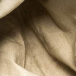 مملوكة مسبقًا Gucci Beige/Cream GG Canvas and Leather Medium Sukey Hobo