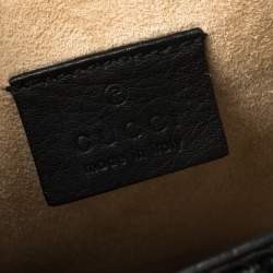 Pre Owned محفظة بسلسلة غوتشي ديونيسوس ميني جلد ثعبان سوداء