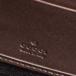 مملوكة مسبقًا Gucci Metallic Pink Guccissima Leather Interlocking G Zip Around Wallet   