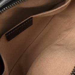 Pre Owned حقيبة غوتشي حزام جي جي مارمونت جلد مبطنة سوداء