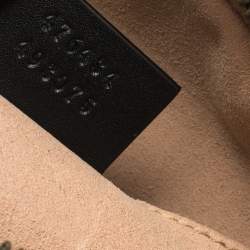 Pre Owned حقيبة غوتشي حزام جي جي مارمونت جلد مبطنة سوداء